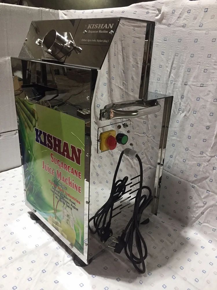 Automatic 1.5 HP Sugarcane Juice Machine, Yield: 400 ml/kg