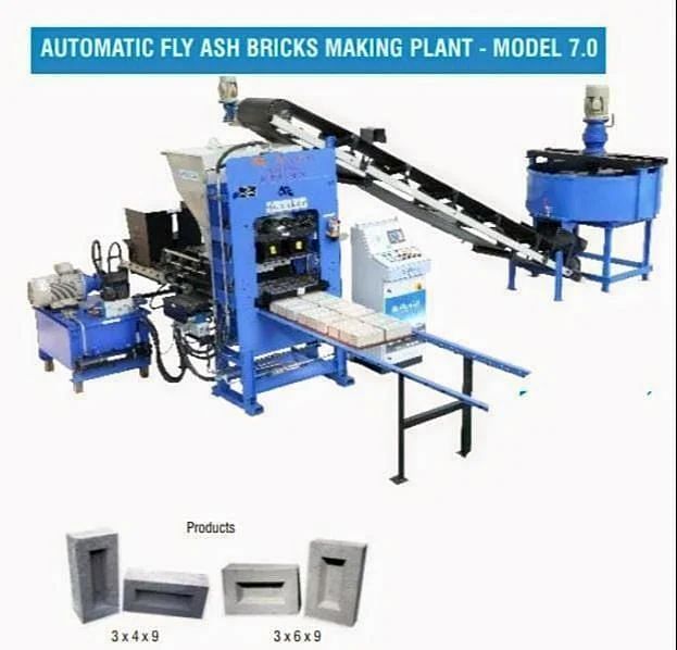 Automatic Cement Brick Making Machine, 1000 Bricks per Hour, 1000 Per Hour