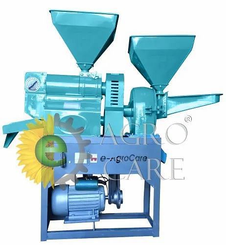 Automatic Combined Rice Mill With Pulverizer, 3 HP, Single Phase