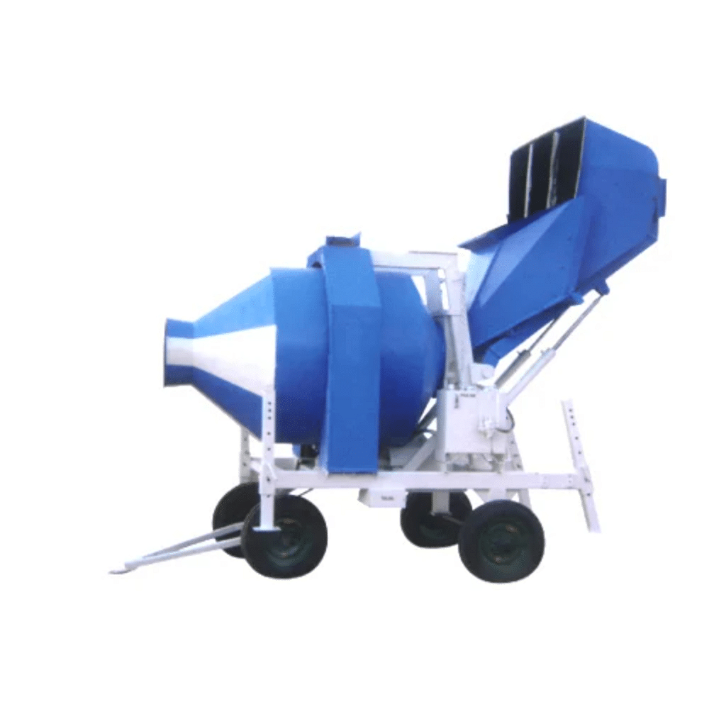 Automatic Electric Engine Reversible Drum Mixer, For Construction, Drum Capacity: .75 per batch