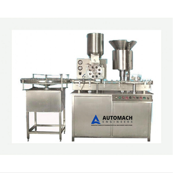 Automatic Injectable Powder Filling with Rubber Stoppering Machine