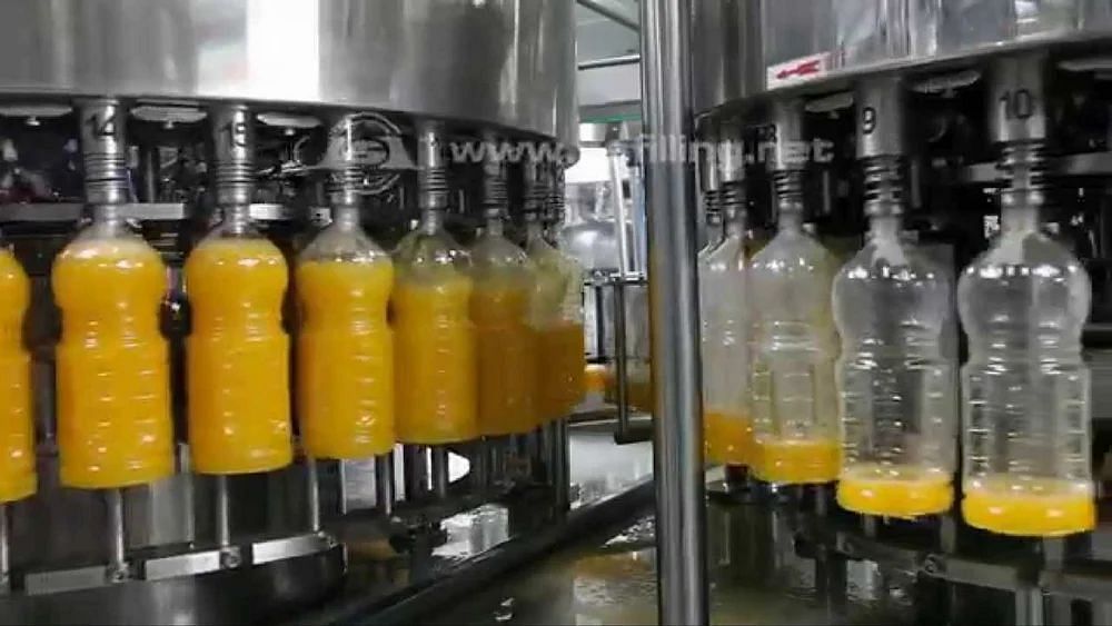 Automatic Juice Production Line, 100 bottle/min