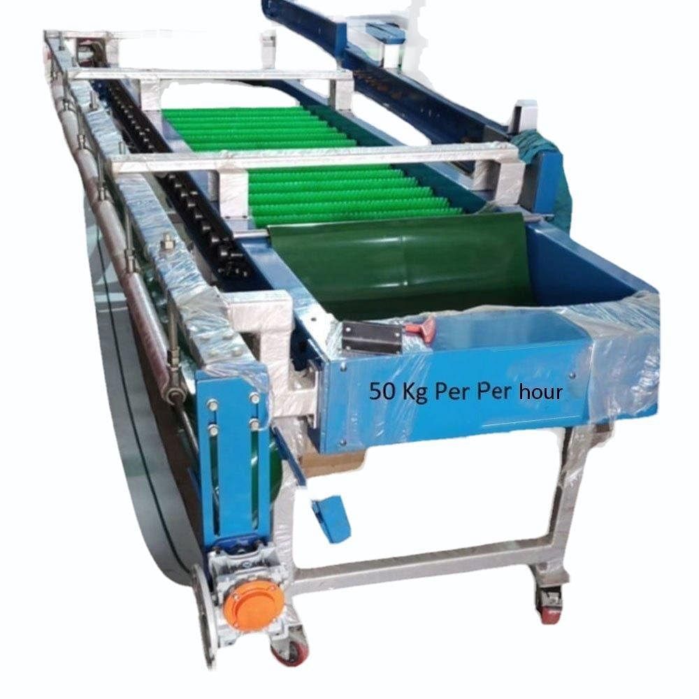 Automatic Mild Steel Apple Grading Machine, 50 Kg Per Hour