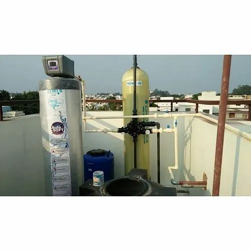 Automatic Mild Steel Water Softener and Sand Filter, Vertical