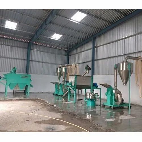 Automatic Spice Processing Plant, Impact Pulverizer, 50-500 kg Per Hr