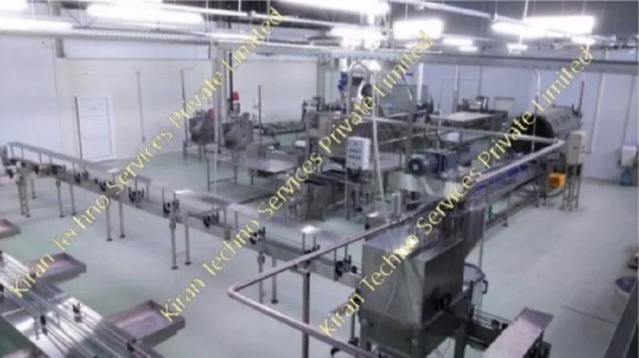 Automatic SS & MS Vegetable Processing Plant, 500 Kgph