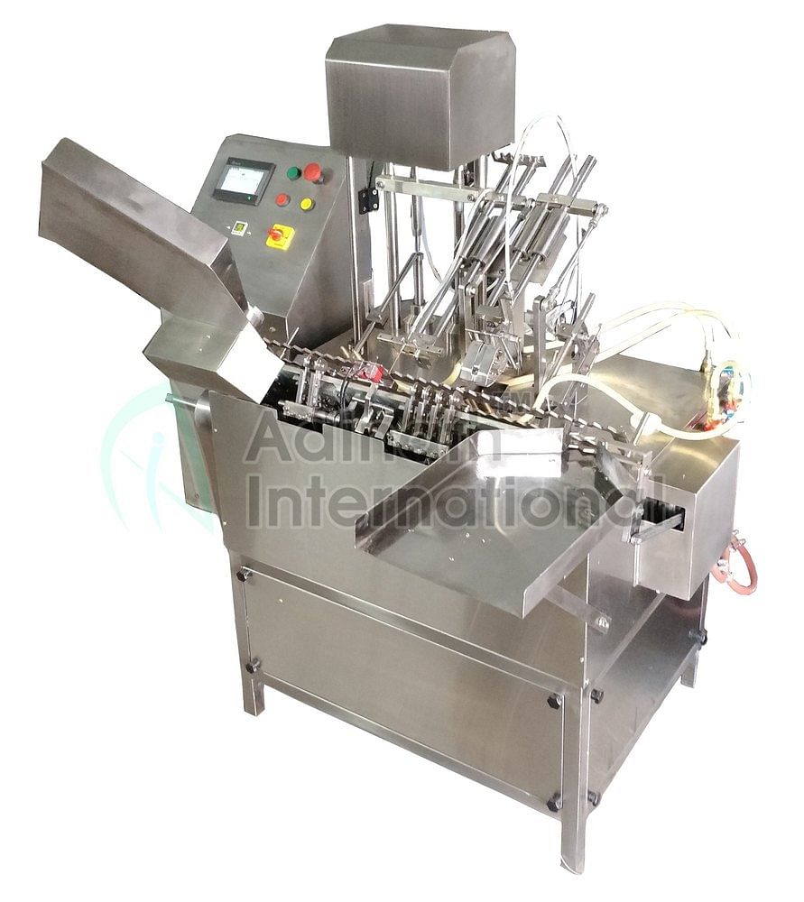 Automatic Stainless Steel Single Head Ampoule Filling And Sealing Machine, 220 / 440 Volts