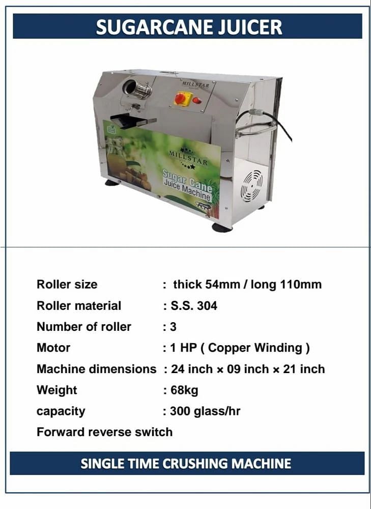 Automatic Sugarcane Juice Machine