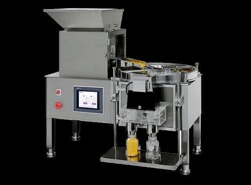 Automatic Two Head Disk Type Tablet Counter and Filler Machine, Capacity: 800 tablets/min