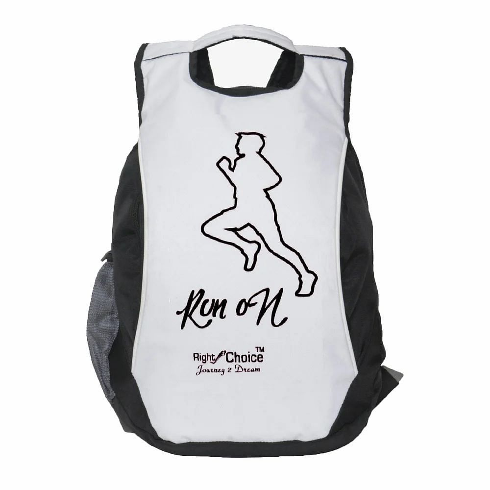 Backpack 16L White Right Choice College Bag, Capacity: 25 L