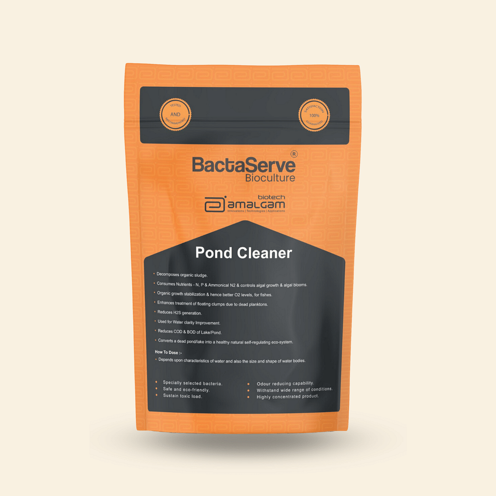 BactaServe - Pond Cleaner, (Organic Method To  Degrade Organic Sludge In Ponds)