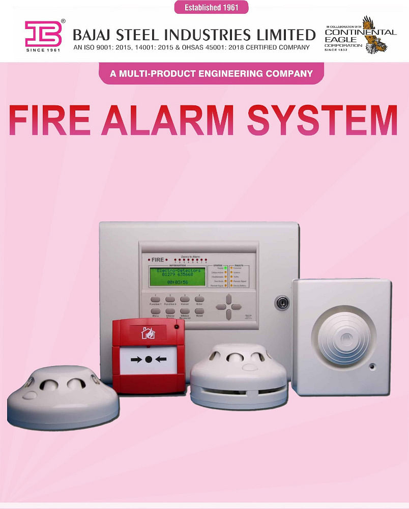 Bajaj Steel Red Fire Alarm System, For Commercial And Industrial