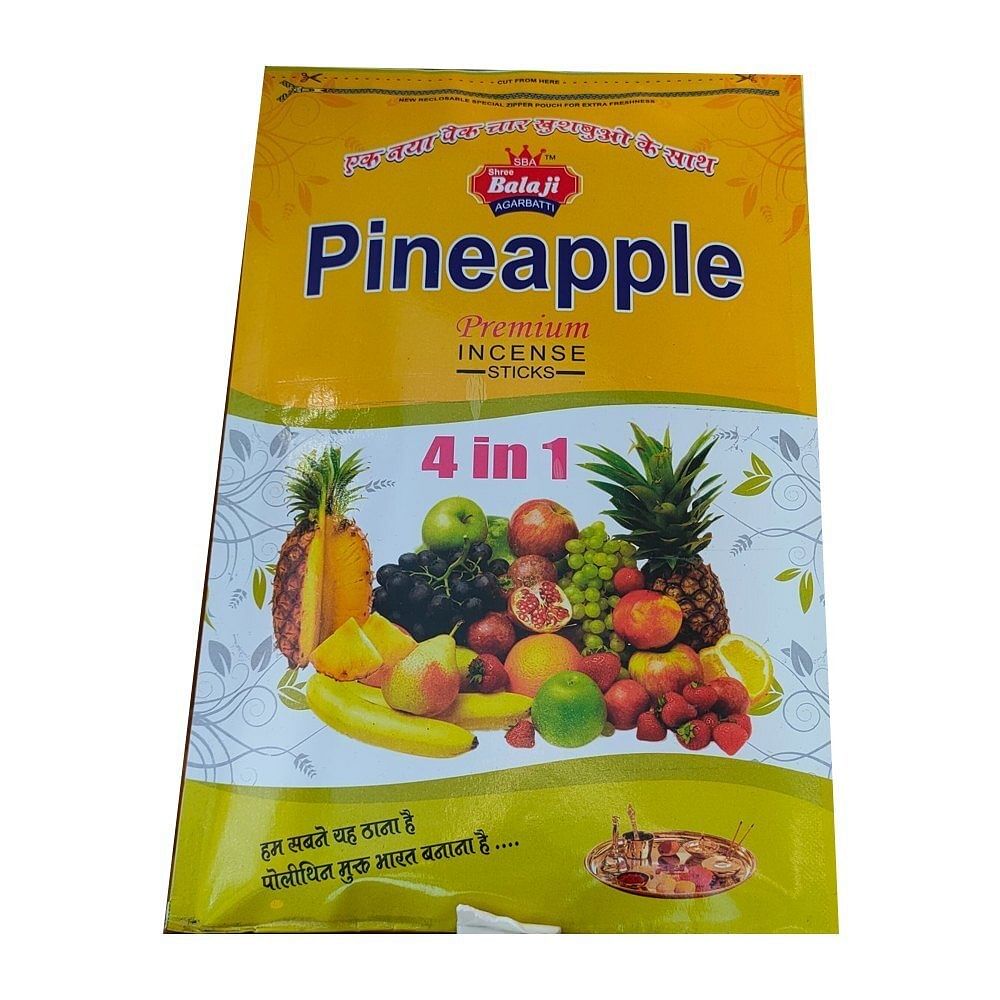 Bamboo Incense Stick Pineapple Fragrance Packets, For Religious