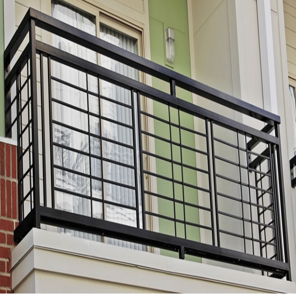 Bar Black Iron Balcony Railing, For Home