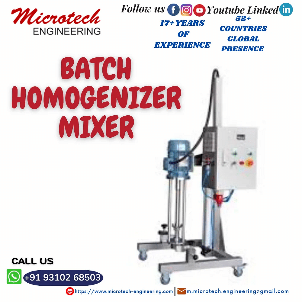 BATCH HOMOGENIZER MIXER