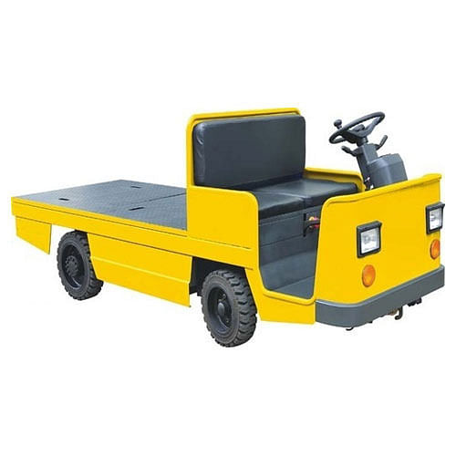 Battery Operated Platform Truck, Loading And Unloading