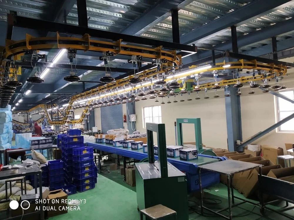 Belt Overhead Fan Testing Conveyor, Industrial, Automation Grade: Automatic