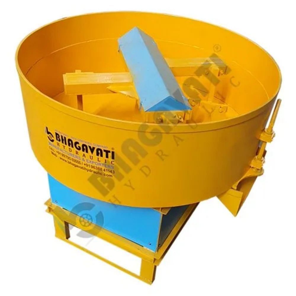 Bhagavati Hydraulic Blade System Pan Mixer Machine, Model Name/Number: 208