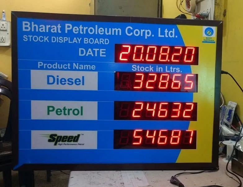 Bharat Petroleum Stock Display Board