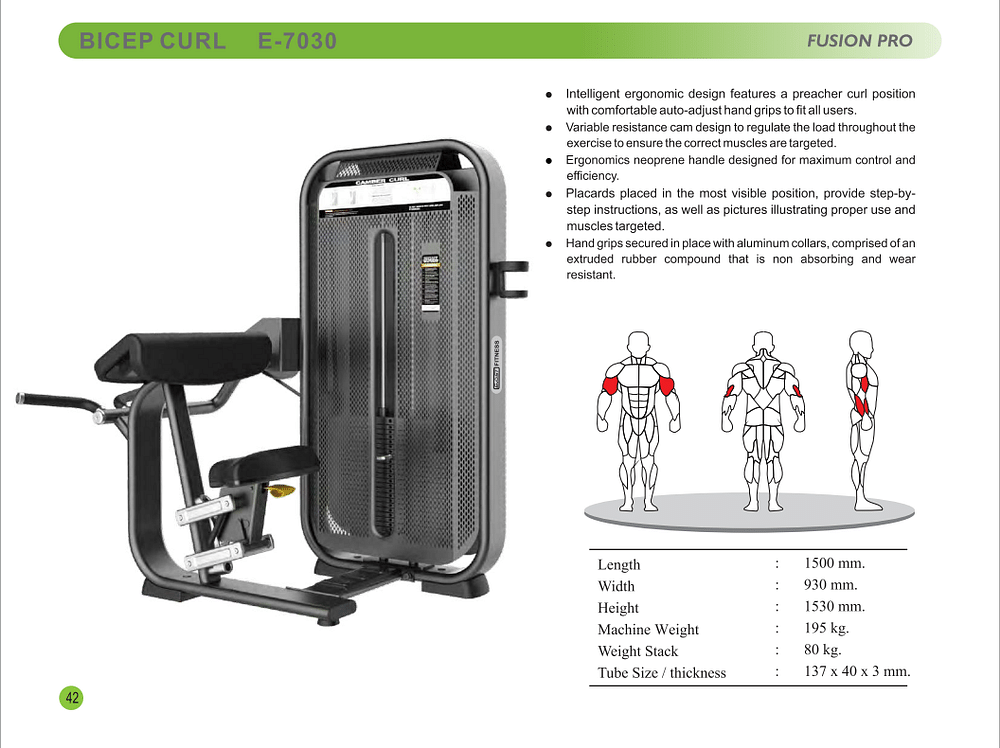 Bicep Curl Machine