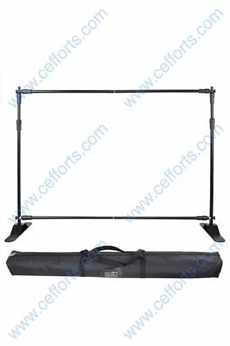 Black Adjustable Backdrop Stand, Size: 8 x 8 Feet