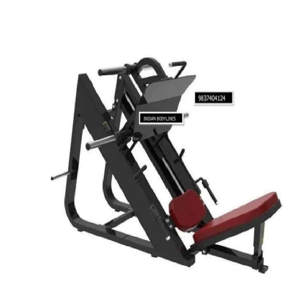 Black And Brown Seated Leg Press, For Gym, Seat Material: Rexine & Hitlon