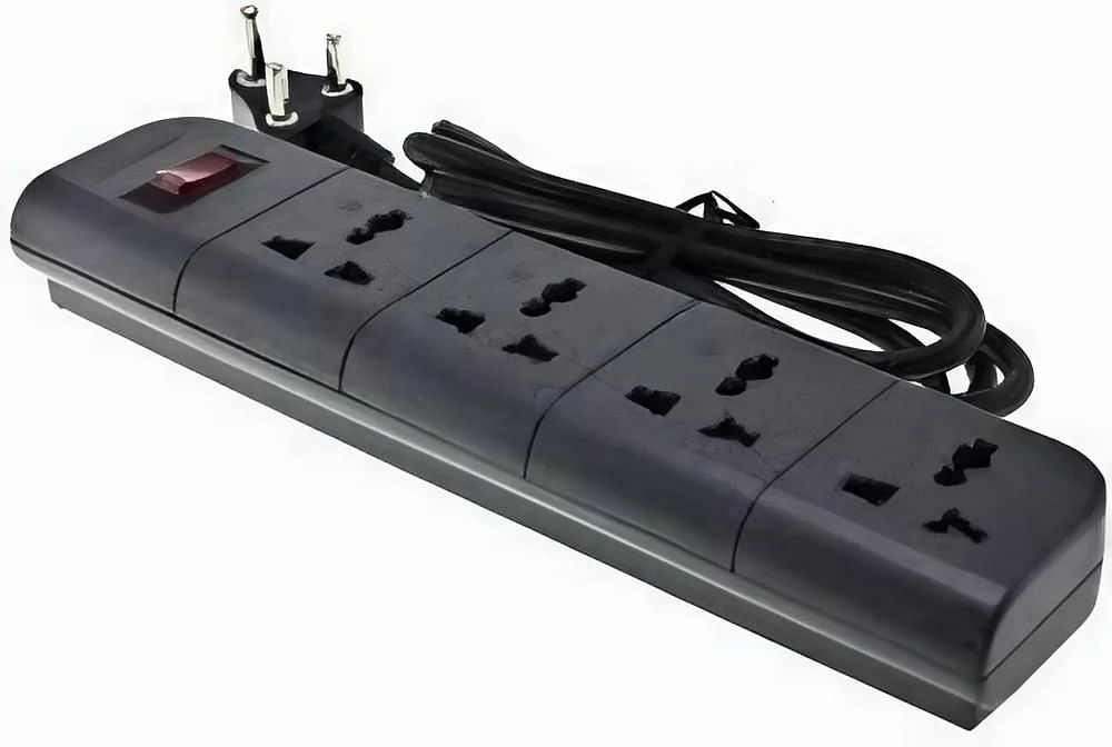 Black Belkin Essential Series F9E400zb1.5MGRY 4-Socket Surge Protector