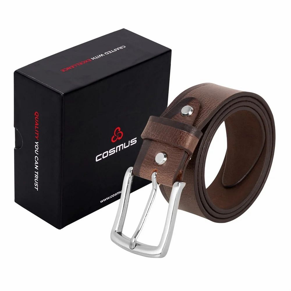 Black Casual Wear Genuine Leather Men Belt