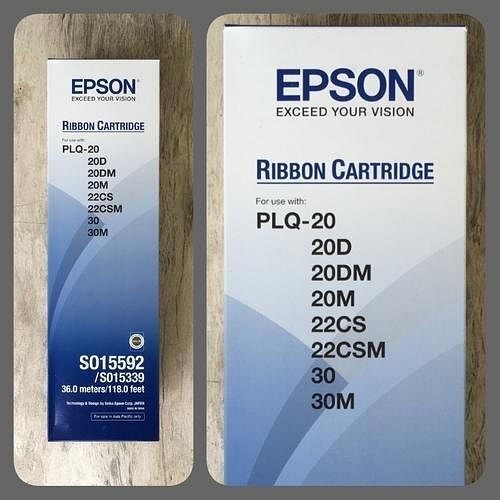 Black Epson Plq 20 Ribbon Cartridges Set Of 3