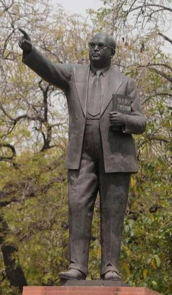 Black Fiber FRP Bhim Rao Statue