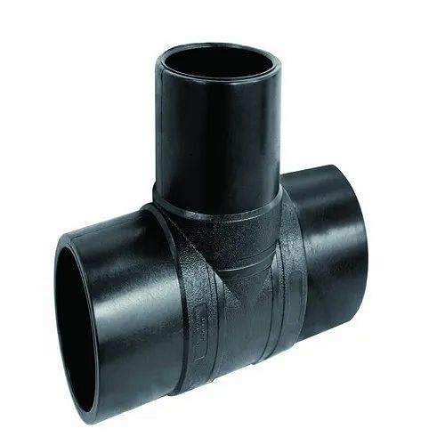 Black HDPE Equal Tee, Size: 2 inch-3 inch