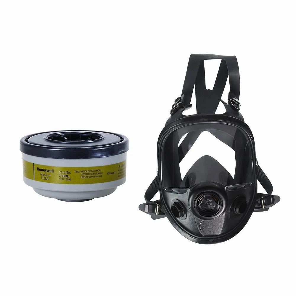 Black Honeywell Reusable Full Face Respirator