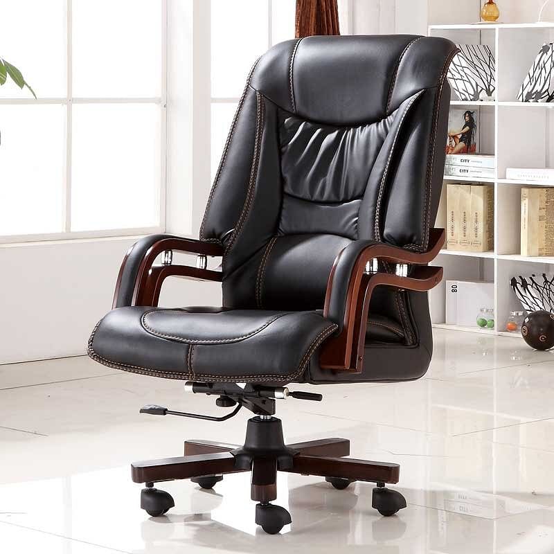 Black Leatherette Heavy Chair