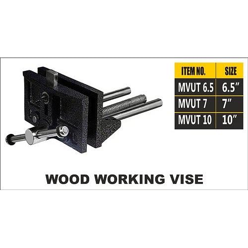 Black Machine Vice Wood Working Vise, Size: 6.5-10, Model Number/Name: Mvut 6.5