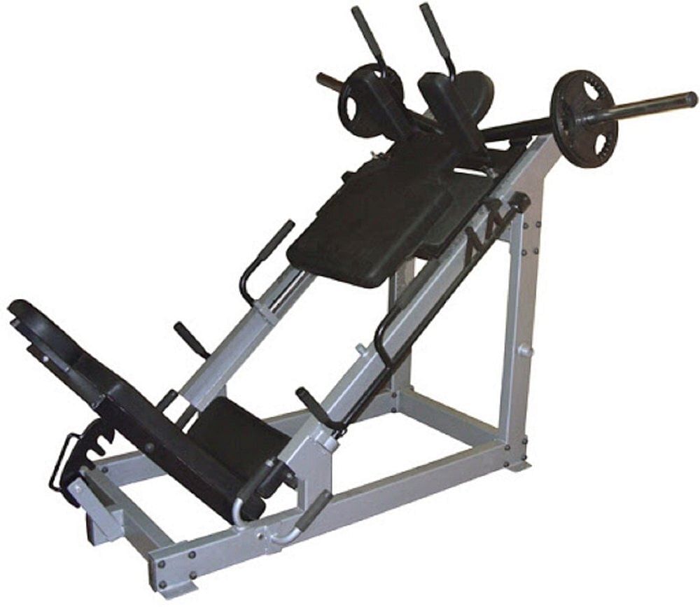 Black Manual Leg Press Machine