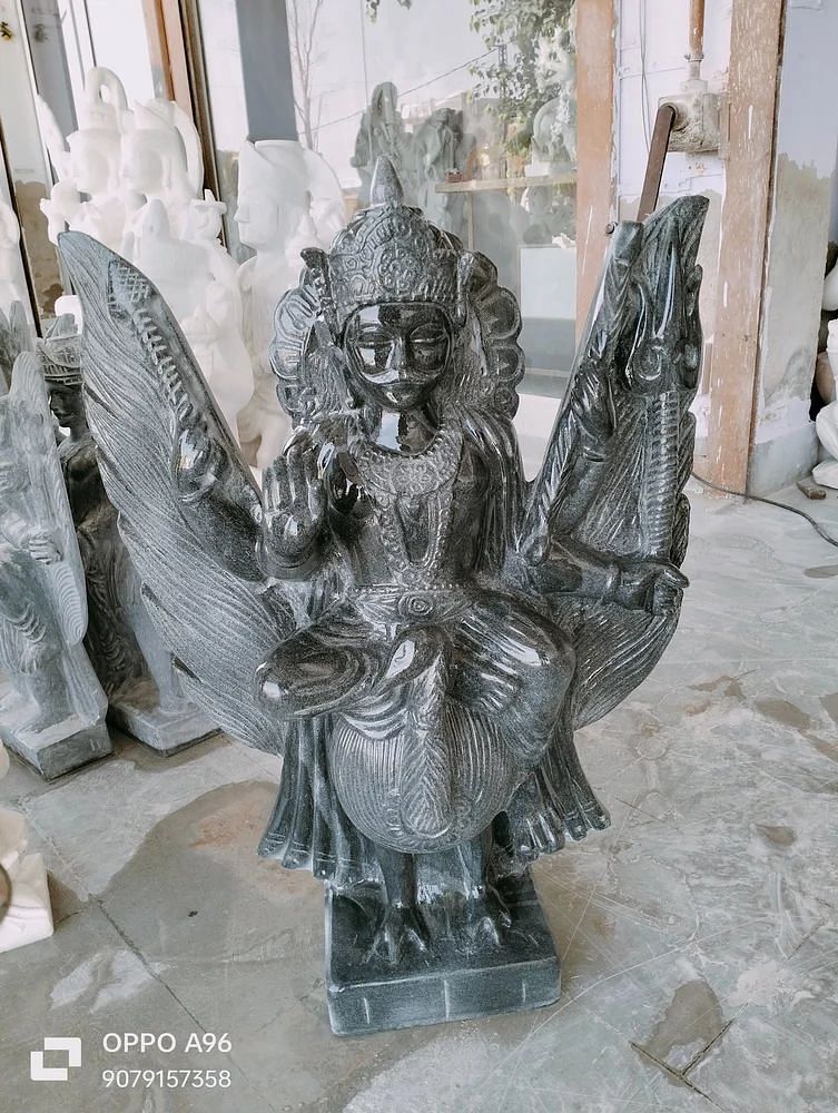 Black Marble Sani Dev Statue, Temple