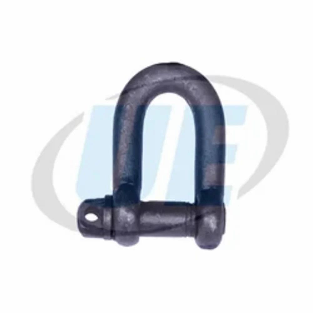 Black Mild Steel D Shackle Screw Pin Type, For Industries