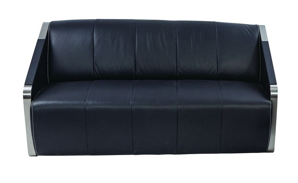 Black Office Sofa, Leather