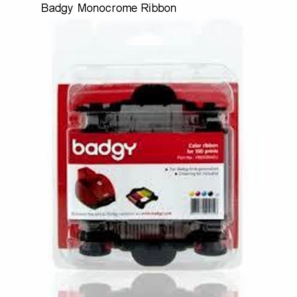 Black Plastic Badgy Monocrome Ribbon