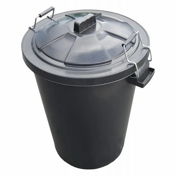 Black Plastic Dust Bin (Heavy Duty), Capacity: 100 Ltr