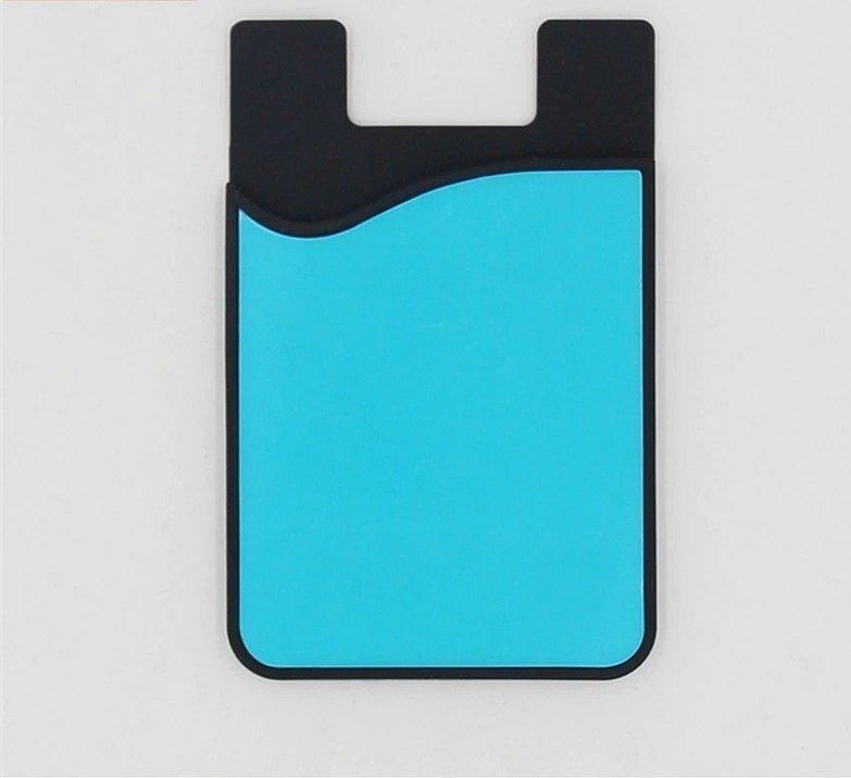 Black Pocket Silicone Mobile Credit Card Holder