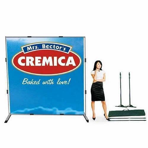 Black Promotional Adjustable Backdrop Stand, Size: 8 X 8 Feet