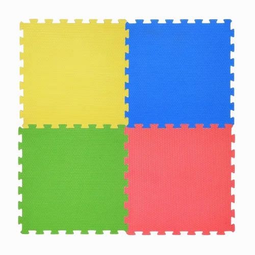 BLACK Rubber Eva Foam Play School Floor Mats, Mat Size: 2 By 2 Feet