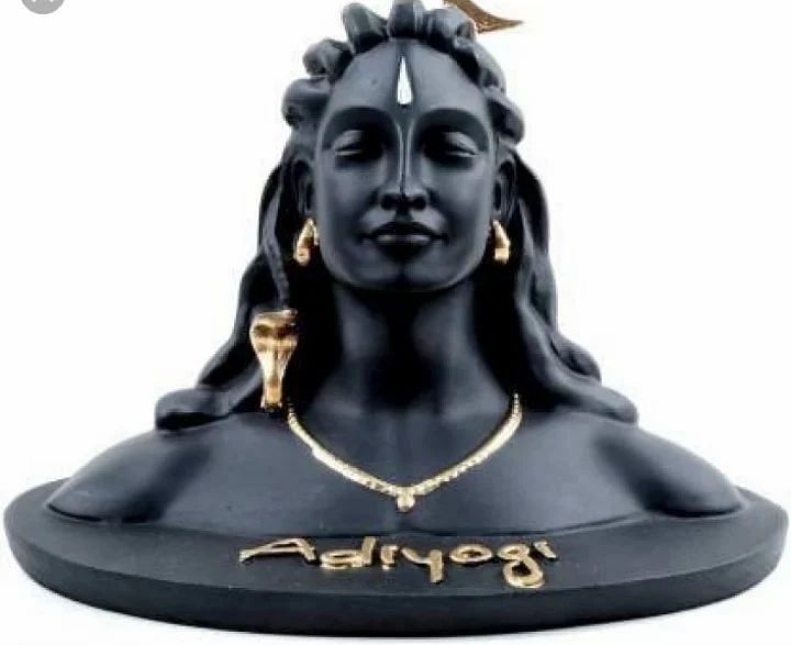 Black Stone Adiyogi Shiva Statue