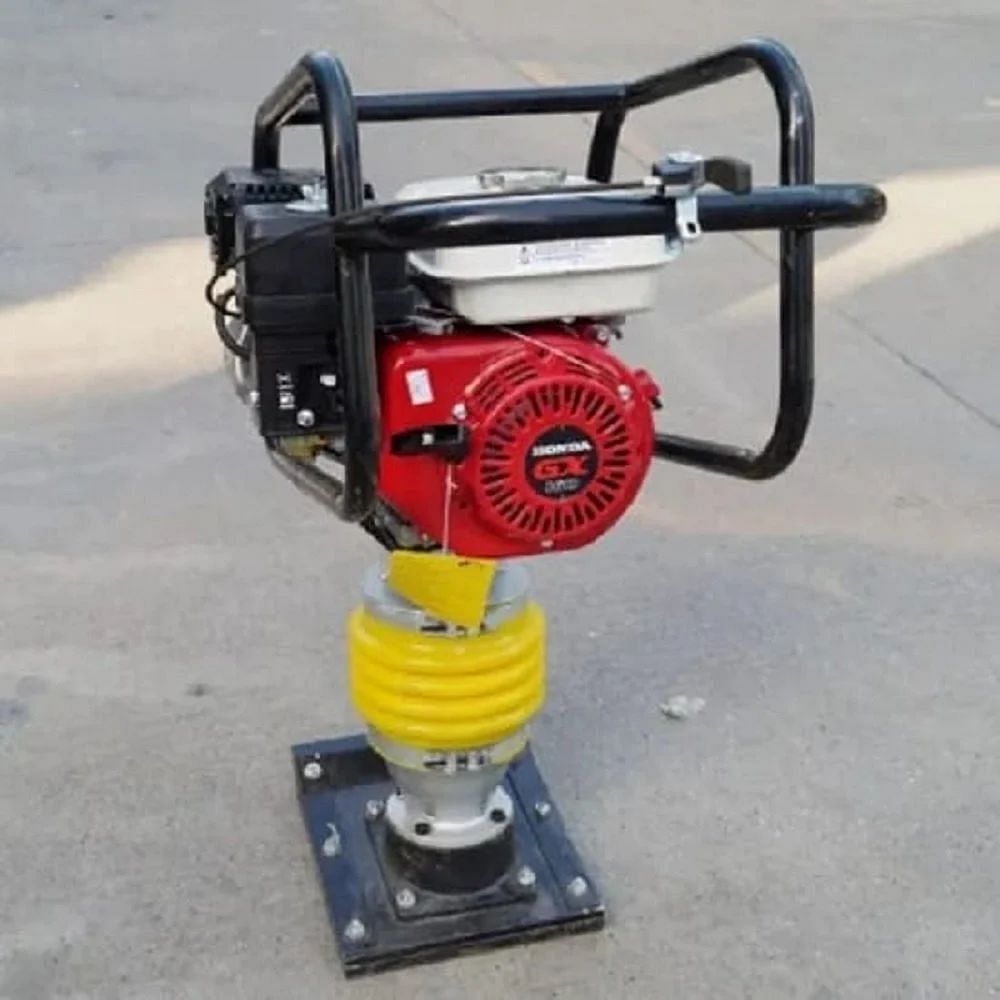 Black,Red And Yellow Steel 5.5 HP Tamping Rammer Machine