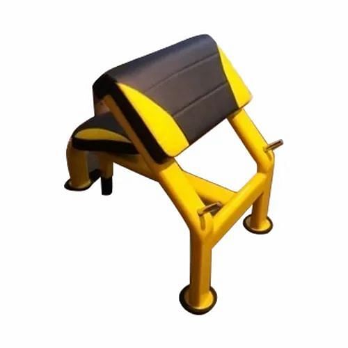 Black,Yellow Iron,Mild Steel Preacher Curl Bench, For Gym