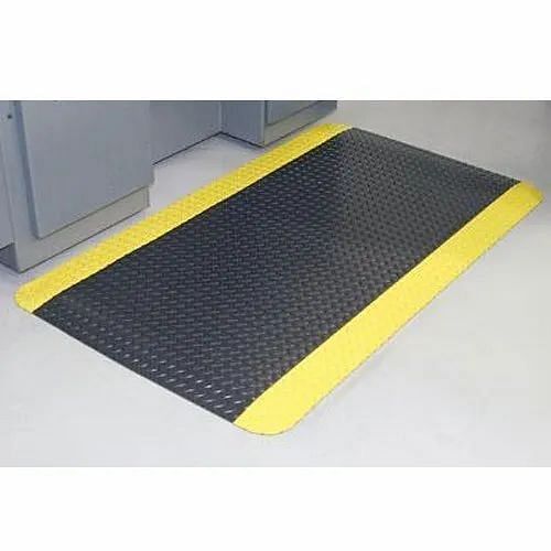 Black,Yellow Plain Electrical Rubber Mats