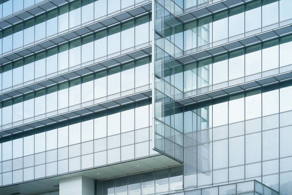 Blue Building Glass Facades