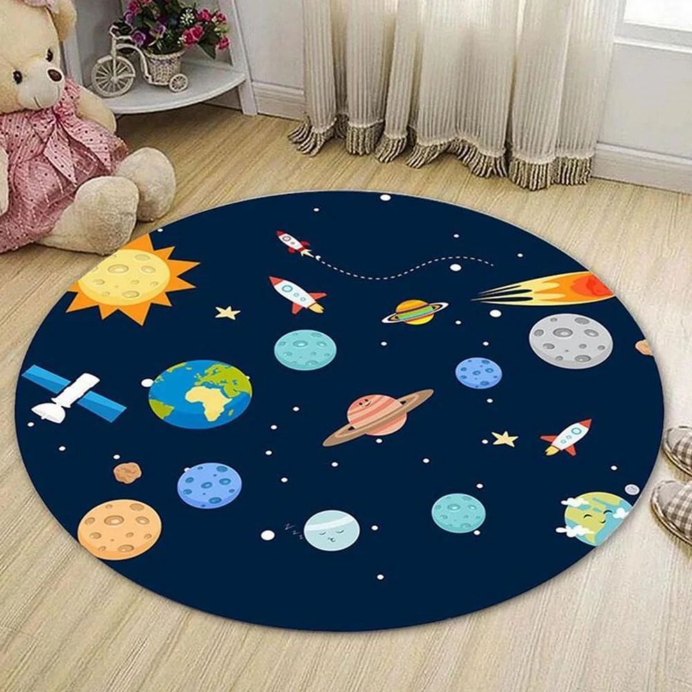 Blue F 935 Star & Planet Carpet