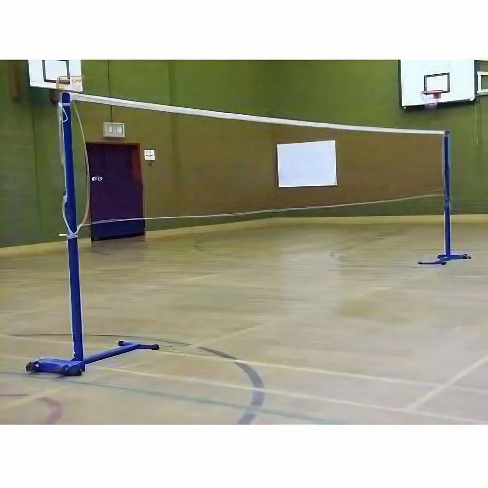 Blue Fixed Badminton Post, For Sports